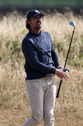 RECORD DATE NOT STATED 30th June 2026; The West Lancashire Golf Club, Liverpool, England; The Open Golf Championship Final Qualifying; George Bryan (USA) plays from the rough at the 16th hole DavidxBlunsden