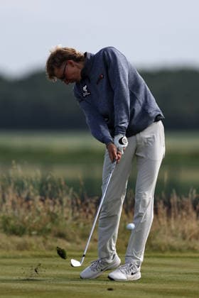 RECORD DATE NOT STATED 30th June 2026; The West Lancashire Golf Club, Liverpool, England; The Open Golf Championship Final Qualifying; Richard Teder (a) EST at the 17th tee DavidxBlunsden