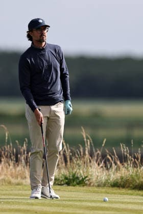 RECORD DATE NOT STATED 30th June 2026; The West Lancashire Golf Club, Liverpool, England; The Open Golf Championship Final Qualifying; George Bryan (USA) at the 17th hole DavidxBlunsden