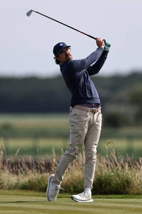 RECORD DATE NOT STATED 30th June 2026; The West Lancashire Golf Club, Liverpool, England; The Open Golf Championship Final Qualifying; George Bryan (USA) at the 17th hole DavidxBlunsden