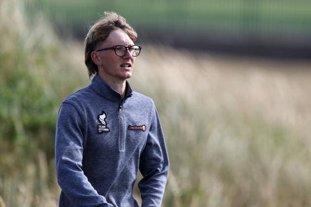 RECORD DATE NOT STATED 30th June 2026; The West Lancashire Golf Club, Liverpool, England; The Open Golf Championship Final Qualifying; Richard Teder (a) EST at the 17th tee DavidxBlunsden