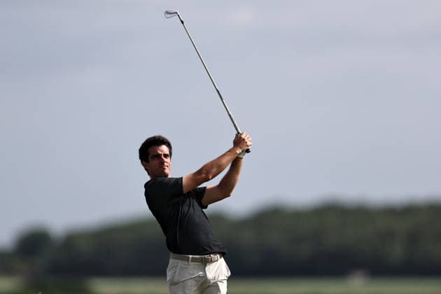 RECORD DATE NOT STATED 30th June 2026; The West Lancashire Golf Club, Liverpool, England; The Open Golf Championship Final Qualifying; Pablo Ereno (ESP) at the 17th tee DavidxBlunsden