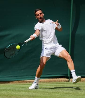Damir Dzumhur during his first round match Wimbledon Tennis Championships, Day 2, The All England Lawn Tennis and Croquet Club, London, UK - 30 Jun 2026London The All England Lawn Tennis and United Kingdom  Copyright: xKieranxMcManus Shutterstockx 16964203cs