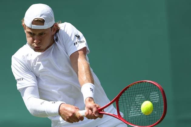 The Championships Wimbledon 2026- DAY 2- 30 06 2026 Great Britain, London, All England Lawn Tennis Club, The Championships Wimbledon 2026 - DAY 2- 30 06 2026 Belgian player Zizou Bergs (BEL) pictured during his first round against French player Ugo Humbert (FRA) in London , All England Lawn Tennis Club at The Championships Wimbledon 2026 LONDON GREAT BRITAIN  Copyright: xMélaniexJeusettex
