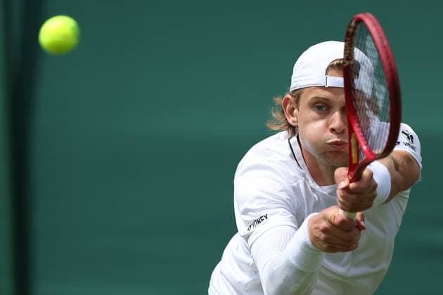 The Championships Wimbledon 2026- DAY 2- 30 06 2026 Great Britain, London, All England Lawn Tennis Club, The Championships Wimbledon 2026 - DAY 2- 30 06 2026 Belgian player Zizou Bergs (BEL) pictured during his first round against French player Ugo Humbert (FRA) in London , All England Lawn Tennis Club at The Championships Wimbledon 2026 LONDON GREAT BRITAIN  Copyright: xMélaniexJeusettex