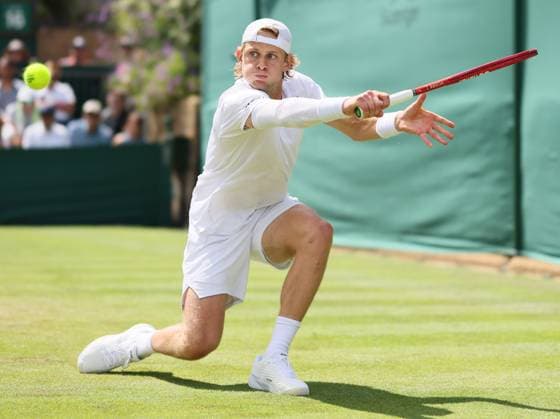 Belgian Zizou Bergs pictured in action during a first round game between French Humbert and Belgian Bergs in the Men s singles at the Wimbledon grand slam tennis tournament in London, Britain, Tuesday 30 June 2026. BENOITxDOPPAGNE  x179998894x