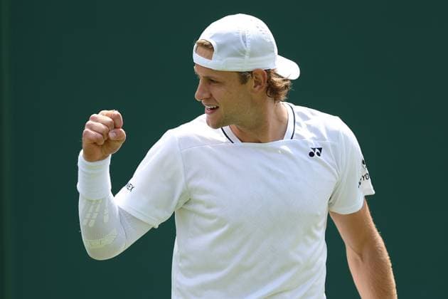 The Championships Wimbledon 2026- DAY 2- 30 06 2026 Great Britain, London, All England Lawn Tennis Club, The Championships Wimbledon 2026 - DAY 2- 30 06 2026 Belgian player Zizou Bergs (BEL) pictured during his first round against French player Ugo Humbert (FRA) in London , All England Lawn Tennis Club at The Championships Wimbledon 2026 LONDON GREAT BRITAIN  Copyright: xMélaniexJeusettex