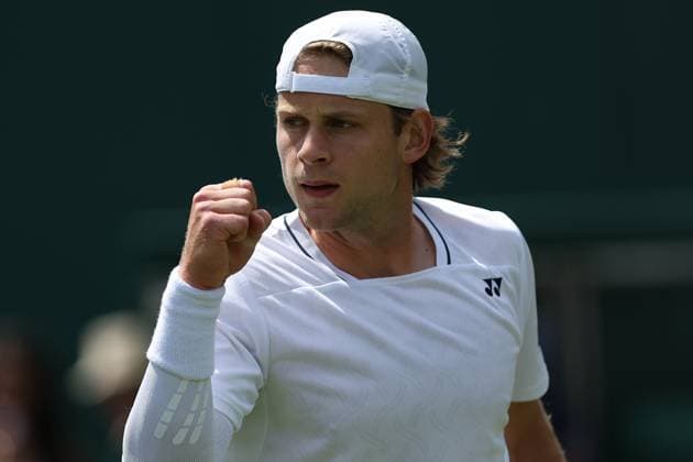The Championships Wimbledon 2026- DAY 2- 30 06 2026 Great Britain, London, All England Lawn Tennis Club, The Championships Wimbledon 2026 - DAY 2- 30 06 2026 Belgian player Zizou Bergs (BEL) pictured during his first round against French player Ugo Humbert (FRA) in London , All England Lawn Tennis Club at The Championships Wimbledon 2026 LONDON GREAT BRITAIN  Copyright: xMélaniexJeusettex