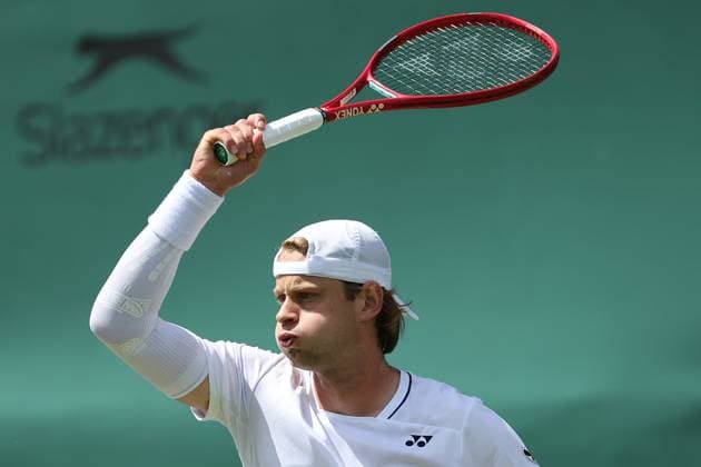 The Championships Wimbledon 2026- DAY 2- 30 06 2026 Great Britain, London, All England Lawn Tennis Club, The Championships Wimbledon 2026 - DAY 2- 30 06 2026 Belgian player Zizou Bergs (BEL) pictured during his first round against French player Ugo Humbert (FRA) in London , All England Lawn Tennis Club at The Championships Wimbledon 2026 LONDON GREAT BRITAIN  Copyright: xMélaniexJeusettex