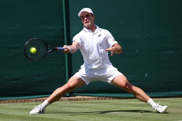 Arthur Fery during his first round match Wimbledon Tennis Championships, Day 2, The All England Lawn Tennis and Croquet Club, London, UK - 30 Jun 2026London The All England Lawn Tennis and United Kingdom  Copyright: xKieranxMcManus Shutterstockx 16964203di