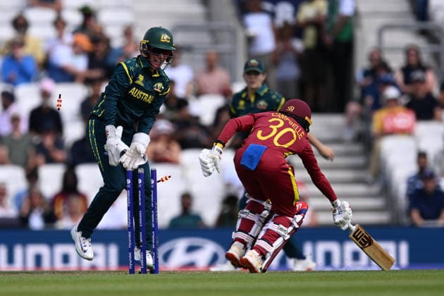 Australia Women v West Indies Women, ICC Women s T20 World Cup, Semi-Final Shemaine Campbelle of West Indies makes her ground to avoid being run out during the ICC Women s T20 World Cup semi final match between Australia Women and West Indies Women at the Oval, London, UK on 30 June 2026. London Oval London UK Editorial use only , Copyright: xGrahamxHuntx PSI-24453-0039