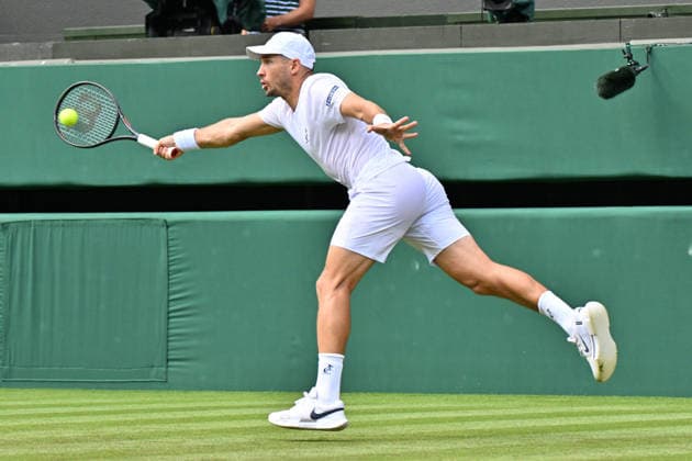 Wimbledon Tennis Championships 2026 - Day 2 LONDON, UNITED KINGDOM - JUNE 30: Dusan Lajovic of Serbia plays against Taylor Fritz the United States plays in the Men’s singles first round match during day two of The Wimbledon Tennis Championships 2026 at All England Lawn Tennis and Croquet Club on June 30, 2026 in London, United Kingdom. Ray Tang Anadolu United Kingdom London. Editorial use only. Please get in touch for any other usage.  Copyright: x2026xAnadoluxRayxTangx