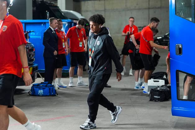 World Cup 2026: Ivory Coast - Norway Arlington, Texas , USA 20260630. Norway s Erling Braut Haaland arrives at Dallas Stadium ahead of the round of 16 match between Ivory Coast and Norway during the 2026 FIFA World Cup, WM, Weltmeisterschaft, Fussball Photo: Terje Pedersen NTB Arlington, Texas United States EDITORIAL USE ONLY. RESTRICTED USE FOR BETTING COMPANIES Ref:_SPOqiwErTxRd9I.jpg *** 2026 World Cup: Ivory Coast vs. Norway, Arlington, Texas, USA, June 30, 2026. Norway’s Erling Braut Haaland arrives at Dallas Stadium ahead of the Round of 16 match between Ivory Coast and Norway during the 2026 FIFA World Cup. Photo: Terje Pedersen, NTB, Arlington, Texas, United States. EDITORIAL USE ONLY. RESTRICTED USE FOR BETTING COMPANIES.  Copyright: xTerjexPedersenx xNTBx