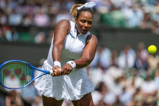 Tennis - Wimbledon Championship 2026 - Day 2 LONDON, ENGLAND - Tuesday, June 30, 2026: Taylor Townsend (USA) during the Ladies Singles First Round match on Day Two of The Championships Wimbledon 2026 at the All England Lawn Tennis and Croquet Club. (Photo by Kirsten Holst Propaganda) LONDON All England Lawn Tennis and Croquet Club GREATER LONDON ENGLAND  Copyright: xKirstenxHolstx 2026-06-30-003-Wimbledon_D2
