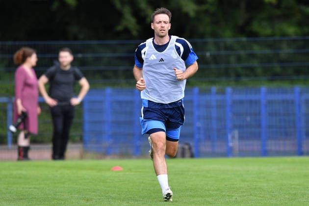 Fußball 3. Liga Trainingsauftakt MSV Duisburg am 30.06.2026 auf dem Trainingsgelände an der Westender Straße in Duisburg Max Besuschkow ( Duisburg ) *** Soccer, 3rd Division: MSV Duisburg Kicks Off Training on June 30, 2026, at the Training Facility on Westender Straße in Duisburg. Max Besuschkow, Duisburg xRx