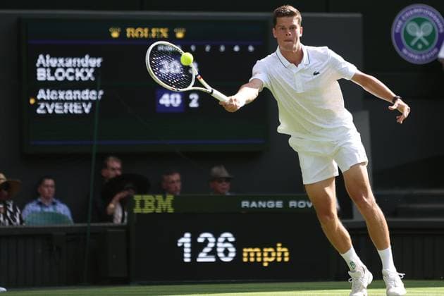 The Championships Wimbledon 2026- DAY 2- 30 06 2026 Great Britain, London, All England Lawn Tennis Club, The Championships Wimbledon 2026 - DAY 2- 30 06 2026 Belgian player Alexander Blockx (BEL) pictured during his first round against german player Alexander Zverev (GER) in London , All England Lawn Tennis Club at The Championships Wimbledon 2026 LONDON GREAT BRITAIN  Copyright: xMélaniexJeusettex