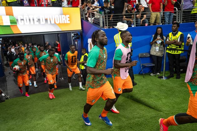 260630 Players of of CÃ te d Ivoire ahead of the FIFA World Cup, WM, Weltmeisterschaft, Fussball 2026 round of 32 football match between CÃ te d Ivoire and Norway on June 30, 2026 in Dallas. Photo: Jon Olav Nesvold BILDBYRAN COP 217 VG0975 bbeng fotboll football soccer fotball vm fotbolls-vm fotball-vm fotbolls-vm 2026 fifa world cup 2026 16-delsfinale round of 32 arlington texas norge norway elfenbenskusten elfenbenskysten ivory coast *** June 30, 2026: Players from the Ivory Coast ahead of the 2026 FIFA World Cup Round of 32 soccer match between the Ivory Coast and Norway on June 30, 2026 in Dallas. Photo by Jon Olav Nesvold, BILDBYRAN COP 217 VG0975 bbeng soccer football fotball World Cup 2026 FIFA World Cup 2026 Round of 16 of 32 Arlington, Texas Norway Ivory Coast  Copyright: JONxOLAVxNESVOLD BB260630JE021