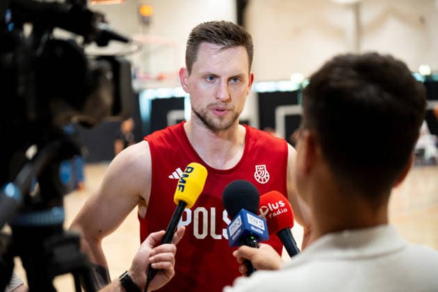 Poland National Basketball Team Training. Mateusz Ponitka is seen during training with the Polish National Basketball Team before the FIBA Basketball World Cup 2027 European Qualifiers match against the Netherlands in Krakow, Poland, on June 30, 2026. Krakow Poland  Copyright: xMarcinxGolbax originalFilename:golba-polandna260630_npWGw.jpg