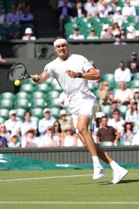Alexander Zverev, GER, during first round of 2026 All England Lawn Tennis Championships at Wimbledon, mens singles, London, 30 06 2026; - *** Alexander Zverev, GER, during the first round of the 2026 All England Lawn Tennis Championships at Wimbledon, men s singles, London, June 30, 2026 