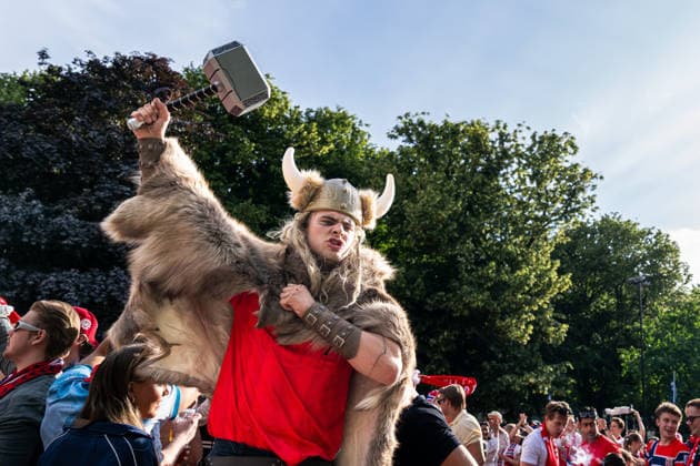260630 Norwegian fans during FIFA World Cup, WM, Weltmeisterschaft, Fussball 2026 on June 30, 2026 in Oslo. EDITORIAL USE ONLY Photo: Marius Nordnes BILDBYRAN COP 185 MX0002 fotboll football soccer fotball world cup 2026 fans in oslo bbeng publik *** June 30, 2026: Norwegian fans during the 2026 FIFA World Cup 2026 in Oslo EDITORIAL USE ONLY Photo Marius Nordnes BILDBYRAN COP 185 MX0002 soccer football fotball 2026 World Cup fans in Oslo bbeng audience  Copyright: MARIUSxNORDNES BB260630ZR017