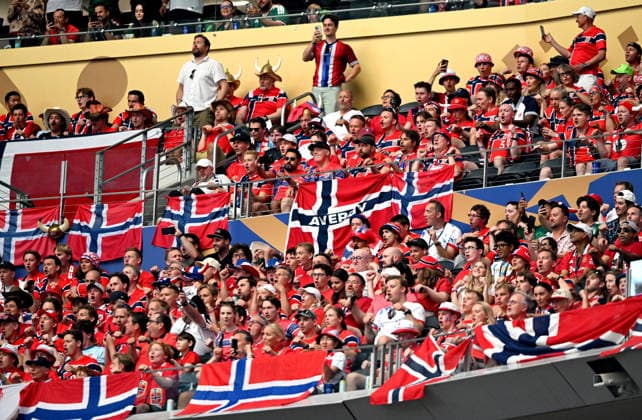 FIFA World Cup, WM, Weltmeisterschaft, Fussball 2026 - Round of 32 - Ivory Coast vs Norway Fans of Norway before the FIFA World Cup 2026 Round of 32 match Ivory Coast against Norway, in Dallas, USA, 30 June 2026. DALLAS United States  Copyright: xALBERTxPENAx