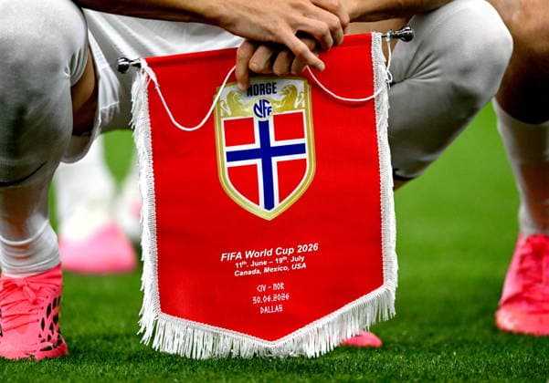 FIFA World Cup, WM, Weltmeisterschaft, Fussball 2026 - Round of 32 - Ivory Coast vs Norway The match pennant of the Norwegian team pictured before the FIFA World Cup 2026 Round of 32 match Ivory Coast against Norway, in Dallas, USA, 30 June 2026. DALLAS United States  Copyright: xALBERTxPENAx