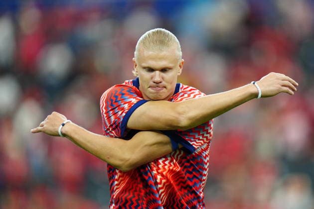 Ivory Coast v Norway - FIFA World Cup, WM, Weltmeisterschaft, Fussball 2026 - Round of 32 ARLINGTON, USA - JUNE 30: Erling Haaland of Norway warms up prior the FIFA World Cup 2026 Round of 32 match between Ivory Coast and Norway at Dallas Stadium in Arlington, United States on June 30, 2026. Hakan Akgun Anadolu Texas United States. Editorial use only. Please get in touch for any other usage.  Copyright: x2026xAnadoluxHakanxAkgunx