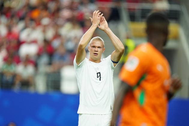 Ivory Coast v Norway - FIFA World Cup, WM, Weltmeisterschaft, Fussball 2026 - Round of 32 ARLINGTON, USA - JUNE 30: Erling Haaland of Norway in action during the FIFA World Cup 2026 Round of 32 match between Ivory Coast and Norway at Dallas Stadium in Arlington, United States on June 30, 2026. Hakan Akgun Anadolu Texas United States. Editorial use only. Please get in touch for any other usage.  Copyright: x2026xAnadoluxHakanxAkgunx