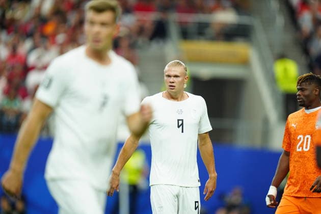 Ivory Coast v Norway - FIFA World Cup, WM, Weltmeisterschaft, Fussball 2026 - Round of 32 ARLINGTON, USA - JUNE 30: Erling Haaland of Norway in action during the FIFA World Cup 2026 Round of 32 match between Ivory Coast and Norway at Dallas Stadium in Arlington, United States on June 30, 2026. Hakan Akgun Anadolu Texas United States. Editorial use only. Please get in touch for any other usage.  Copyright: x2026xAnadoluxHakanxAkgunx