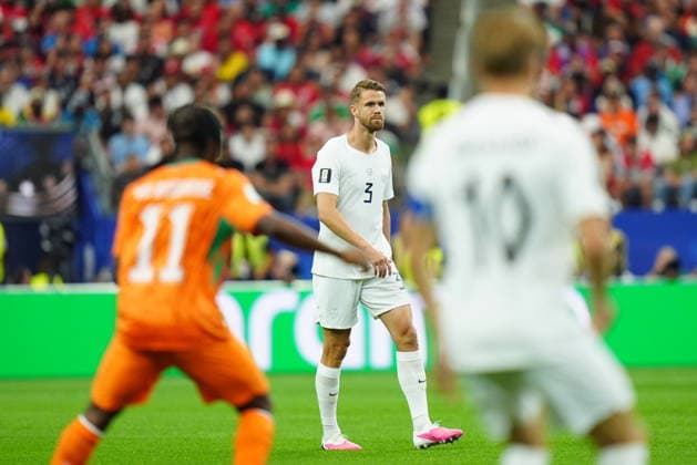 Ivory Coast v Norway - FIFA World Cup, WM, Weltmeisterschaft, Fussball 2026 - Round of 32 ARLINGTON, USA - JUNE 30: Kristoffer Ajer of Norway in action during the FIFA World Cup 2026 Round of 32 match between Ivory Coast and Norway at Dallas Stadium in Arlington, United States on June 30, 2026. Hakan Akgun Anadolu Texas United States. Editorial use only. Please get in touch for any other usage.  Copyright: x2026xAnadoluxHakanxAkgunx