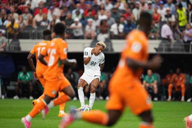 Ivory Coast v Norway - FIFA World Cup, WM, Weltmeisterschaft, Fussball 2026 - Round of 32 ARLINGTON, USA - JUNE 30: Antonio Nusa of Norway in action during the FIFA World Cup 2026 Round of 32 match between Ivory Coast and Norway at Dallas Stadium in Arlington, United States on June 30, 2026. Hakan Akgun Anadolu Texas United States. Editorial use only. Please get in touch for any other usage.  Copyright: x2026xAnadoluxHakanxAkgunx