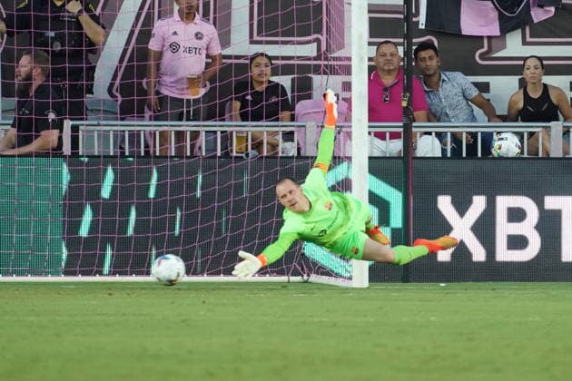 FC Barcelona, Barca at Inter Miami, Fort Lauderdale, Florida, USA Fort Lauderdale, Florida, USA, July 19, 2022, FC Barcelona Goalkeeper Marc-Andre Ter Stegen 1 attempt to make a save at DRV PNK Stadium in a Friendly Match. Copyright: xMartyxJean-Louisx