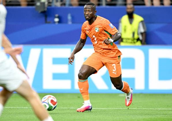 FIFA World Cup, WM, Weltmeisterschaft, Fussball 2026 - Round of 32 - Ivory Coast vs Norway Ghislain Konan of Ivory Coast in action during the FIFA World Cup 2026 Round of 32 match Ivory Coast against Norway, in Dallas, USA, 30 June 2026. DALLAS United States  Copyright: xALBERTxPENAx