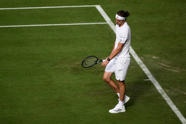 260630 Alexander Zverev of Germany looks dejected as he competes in a first round men™s singles match during day 2 of Wimbledon on June 30, 2026 in London. Photo: Jesper Zerman BILDBYRAN kod JZ JZ0744 tennis wimbledon 2 bbeng depp *** June 30, 2026: Alexander Zverev of Germany looks dejected as he competes in a first-round men’s singles match during Day 2 of Wimbledon on June 30, 2026 in London. Photo by Jesper Zerman, BILDBYRAN, code JZ JZ0744, tennis, Wimbledon, 2, bbeng, depp  Copyright: JESPERxZERMAN BB260630JZ052