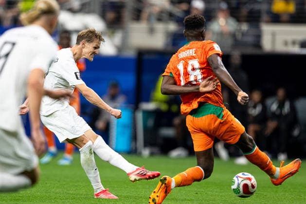 260630 Martin odegaard of Norway during the FIFA World Cup, WM, Weltmeisterschaft, Fussball 2026 round of 32 football match between CÃ te d Ivoire and Norway on June 30, 2026 in Dallas. Photo: Jon Olav Nesvold BILDBYRAN COP 217 VG0975 bbeng fotboll football soccer fotball vm fotbolls-vm fotball-vm fotbolls-vm 2026 fifa world cup 2026 16-delsfinale round of 32 arlington texas norge norway elfenbenskusten elfenbenskysten ivory coast *** June 30, 2026: Martin Ødegaard of Norway during the 2026 FIFA World Cup Round of 32 soccer match between Côte d Ivoire and Norway on June 30, 2026 in Dallas. Photo by Jon Olav Nesvold. BILDBYRAN COP 217 VG0975 bbeng soccer football fotball World Cup 2026 FIFA World Cup 2026 Round of 16 of 32 Arlington, Texas Norway Ivory Coast  Copyright: JONxOLAVxNESVOLD BB260630JE080