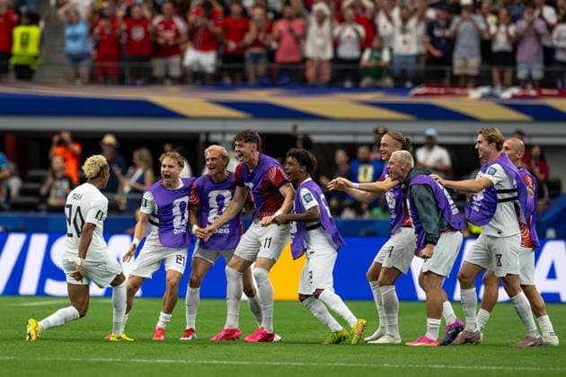 260630 Antonio Nusa of Norway celebrates after scoring 0-1 during the FIFA World Cup, WM, Weltmeisterschaft, Fussball 2026 round of 32 football match between CÃ te d Ivoire and Norway on June 30, 2026 in Dallas. Photo: Vegard Grott BILDBYRAN kod VG VG0975 bbeng fotboll football soccer fotball vm fotbolls-vm fotball-vm fotbolls-vm 2026 fifa world cup 2026 16-delsfinale round of 32 arlington texas norge norway elfenbenskusten elfenbenskysten ivory coast jubel *** June 30, 2026: Antonio Nusa of Norway celebrates after scoring the 0-1 goal during the FIFA World Cup 2026 Round of 32 soccer match between Côte d Ivoire and Norway on June 30, 2026 in Dallas. Photo by Vegard Grott, BILDBYRAN. Code: VG VG0975 bbeng soccer football fotball World Cup 2026 FIFA World Cup 2026 Round of 32 Arlington, Texas; Norway; Ivory Coast; celebration  Copyright: VEGARDxGRoTT BB260630VG039