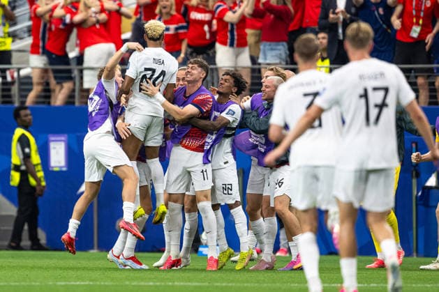 260630 Antonio Nusa of Norway celebrates after scoring 0-1 during the FIFA World Cup, WM, Weltmeisterschaft, Fussball 2026 round of 32 football match between CÃ te d Ivoire and Norway on June 30, 2026 in Dallas. Photo: Jon Olav Nesvold BILDBYRAN COP 217 VG0975 bbeng fotboll football soccer fotball vm fotbolls-vm fotball-vm fotbolls-vm 2026 fifa world cup 2026 16-delsfinale round of 32 arlington texas norge norway elfenbenskusten elfenbenskysten ivory coast jubel *** June 30, 2026: Antonio Nusa of Norway celebrates after scoring the 0-1 goal during the FIFA World Cup 2026 Round of 32 soccer match between Côte d Ivoire and Norway on June 30, 2026 in Dallas. Photo by Jon Olav Nesvold. BILDBYRAN COP 217 VG0975 bbeng soccer football fotball World Cup 2026 FIFA World Cup 2026 Round of 16 of 32, Arlington, Texas, Norway, Ivory Coast, celebration  Copyright: JONxOLAVxNESVOLD BB260630JE083