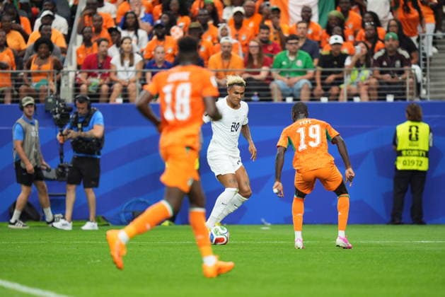 Ivory Coast v Norway - FIFA World Cup, WM, Weltmeisterschaft, Fussball 2026 - Round of 32 ARLINGTON, USA - JUNE 30: Antonio Nusa (20) of Norway in action during the FIFA World Cup 2026 Round of 32 match between Ivory Coast and Norway at Dallas Stadium in Arlington, United States on June 30, 2026. Hakan Akgun Anadolu Texas United States. Editorial use only. Please get in touch for any other usage.  Copyright: x2026xAnadoluxHakanxAkgunx