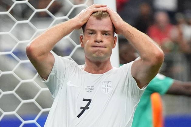 FIFA World Cup, WM, Weltmeisterschaft, Fussball 2026 - Round of 32 - Ivory Coast vs Norway Alexander Sorloth of Norway reacts during the FIFA World Cup 2026 Round of 32 match Ivory Coast against Norway, in Dallas, USA, 30 June 2026. DALLAS United States  Copyright: xJEFFREYxMCWHORTERx