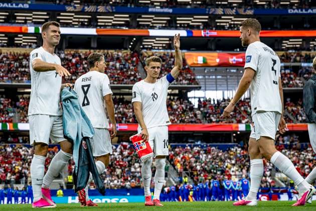 DALLAS - Martin Odegaard of Norway during the 2026 World Cup match between Ivory Coast and Norway at Dallas Stadium on June 30, 2026, in Dallas, United States. (Photo by Stefan Koops EYE4IMAGES DeFodi Images) - *** DALLAS: Martin Odegaard of Norway during the 2026 World Cup match between Ivory Coast and Norway at Dallas Stadium on June 30, 2026, in Dallas, United States. Photo by Stefan Koops, EYE4IMAGES, DeFodi Images