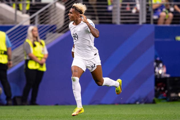 Antonio Nusa of Norway celebrates after scoring the team s first goal during the FIFA World Cup, WM, Weltmeisterschaft, Fussball 2026 match between Ivory Coast and Norway at Dallas Stadium in Arlington, Texas, United States, on June 30th, 2026. (Photo by Riquelve Nata Sports Press Photo)  Copyright: xRiquelvexNata SportsxPressxPhotox Sportspressphoto_SPR180985