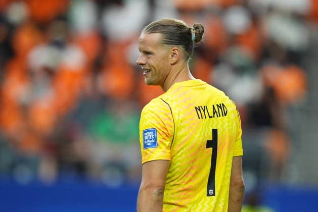 Ivory Coast v Norway - FIFA World Cup, WM, Weltmeisterschaft, Fussball 2026 - Round of 32 ARLINGTON, USA - JUNE 30: Orjan Haskjold Nyland of Norway in action during the FIFA World Cup 2026 Round of 32 match between Ivory Coast and Norway at Dallas Stadium in Arlington, United States on June 30, 2026. Hakan Akgun Anadolu Texas United States. Editorial use only. Please get in touch for any other usage.  Copyright: x2026xAnadoluxHakanxAkgunx