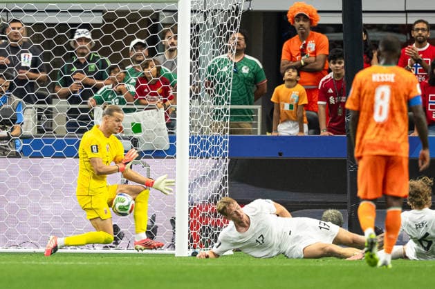 260630 Goalkeeper orjan Nyland of Norway during the FIFA World Cup, WM, Weltmeisterschaft, Fussball 2026 round of 32 football match between CÃ te d Ivoire and Norway on June 30, 2026 in Dallas. Photo: Jon Olav Nesvold BILDBYRAN COP 217 VG0975 bbeng fotboll football soccer fotball vm fotbolls-vm fotball-vm fotbolls-vm 2026 fifa world cup 2026 16-delsfinale round of 32 arlington texas norge norway elfenbenskusten elfenbenskysten ivory coast *** June 30, 2026: Goalkeeper Orjan Nyland of Norway during the FIFA World Cup 2026 Round of 32 soccer match between Côte d Ivoire and Norway on June 30, 2026 in Dallas. Photo by Jon Olav Nesvold. BILDBYRAN COP 217 VG0975 bbeng soccer football fotball World Cup 2026 FIFA World Cup 2026 Round of 16 of 32, Arlington, Texas, Norway, Ivory Coast  Copyright: JONxOLAVxNESVOLD BB260630JE087