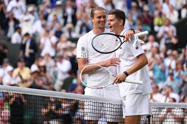 Alexander Zverev wins his first round match against Alexander Blockx Wimbledon Tennis Championships, Day 2, The All England Lawn Tennis and Croquet Club, London, UK - 30 Jun 2026London The All England Lawn Tennis and United Kingdom  Copyright: xEllaxLing Shutterstockx 16964204dg