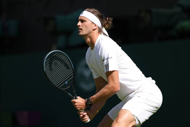 Alexander Zverev, GER, during first round of 2026 All England Lawn Tennis Championships at Wimbledon, mens singles, London, 30 06 2026; - *** Alexander Zverev, GER, during the first round of the 2026 All England Lawn Tennis Championships at Wimbledon, men s singles, London, June 30, 2026 