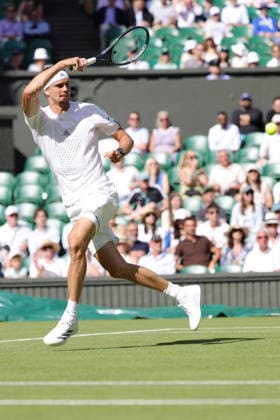 Alexander Zverev, GER, during first round of 2026 All England Lawn Tennis Championships at Wimbledon, mens singles, London, 30 06 2026; - *** Alexander Zverev, GER, during the first round of the 2026 All England Lawn Tennis Championships at Wimbledon, men s singles, London, June 30, 2026 