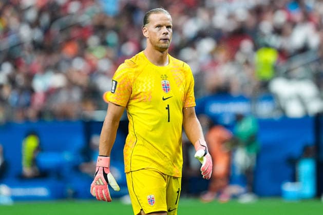 Orjan Nyland of Norway looks on during a FIFA Men’s World Cup 2026 round of 32 football match between Ivory Coast and Norway at Dallas Stadium, in Arlington on June 30th 2026 (Photo by LVDIDI SPP)  Copyright: xLVDIDI SPPx Sportspressphoto_SPR181079
