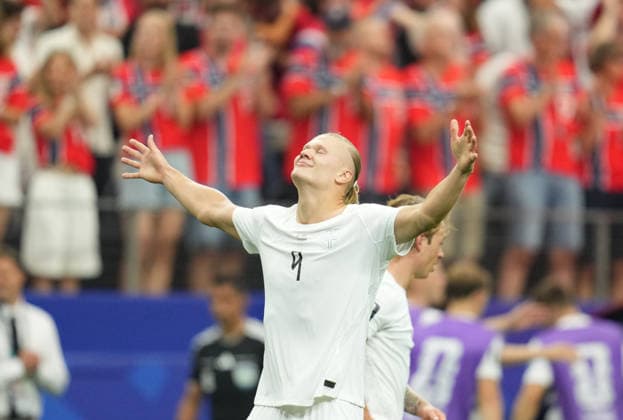 Erling Haaland (Norway) scores and celebrates his teams second goal during Ivory Coast and Norway, Round of 32 FIFA World Cup, WM, Weltmeisterschaft, Fussball 2026, Dallas Stadium, Arlington, United States on June 30, 2026. Thor Wegner DeFodi Images. (Photo by DeFodi Images) - *** Erling Haaland of Norway scores and celebrates his team s second goal during the match between Ivory Coast and Norway in the Round of 32 of the 2026 FIFA World Cup at Dallas Stadium in Arlington, United States, on June 30, 2026. Thor Wegner, DeFodi Images. Photo by DeFodi Images