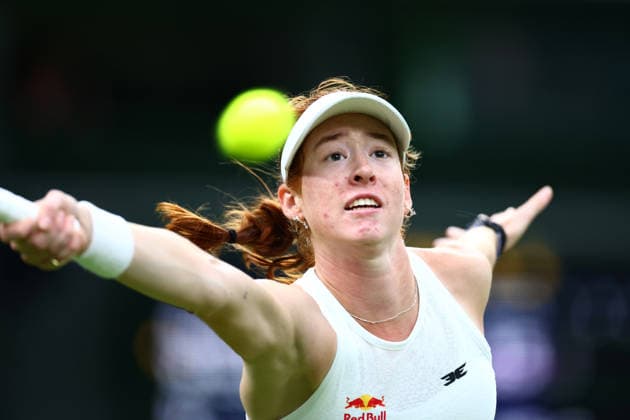 Maya Joint during her first round match Wimbledon Tennis Championships, Day 2, The All England Lawn Tennis and Croquet Club, London, UK - 30 Jun 2026London The All England Lawn Tennis and United Kingdom  Copyright: xJamesxMarsh Shutterstockx 16964208hw