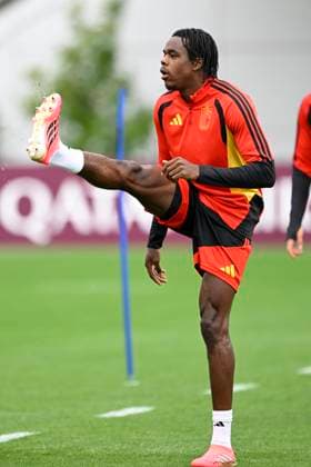 Belgian national football team - FIFA World Cup, WM, Weltmeisterschaft, Fussball 2026 - media activities 30 06 2026 RENTON, UNITED STATES OF AMERICA - JUNE 30 : Ngoy Nathan defender of Belgium pictured during a training session of the Belgian national football team during the FIFA World Cup 2026 on June 30, 2026 in Renton, United States of America, 30 06 2026 Renton United States of America  Copyright: xNicoxVereeckenx